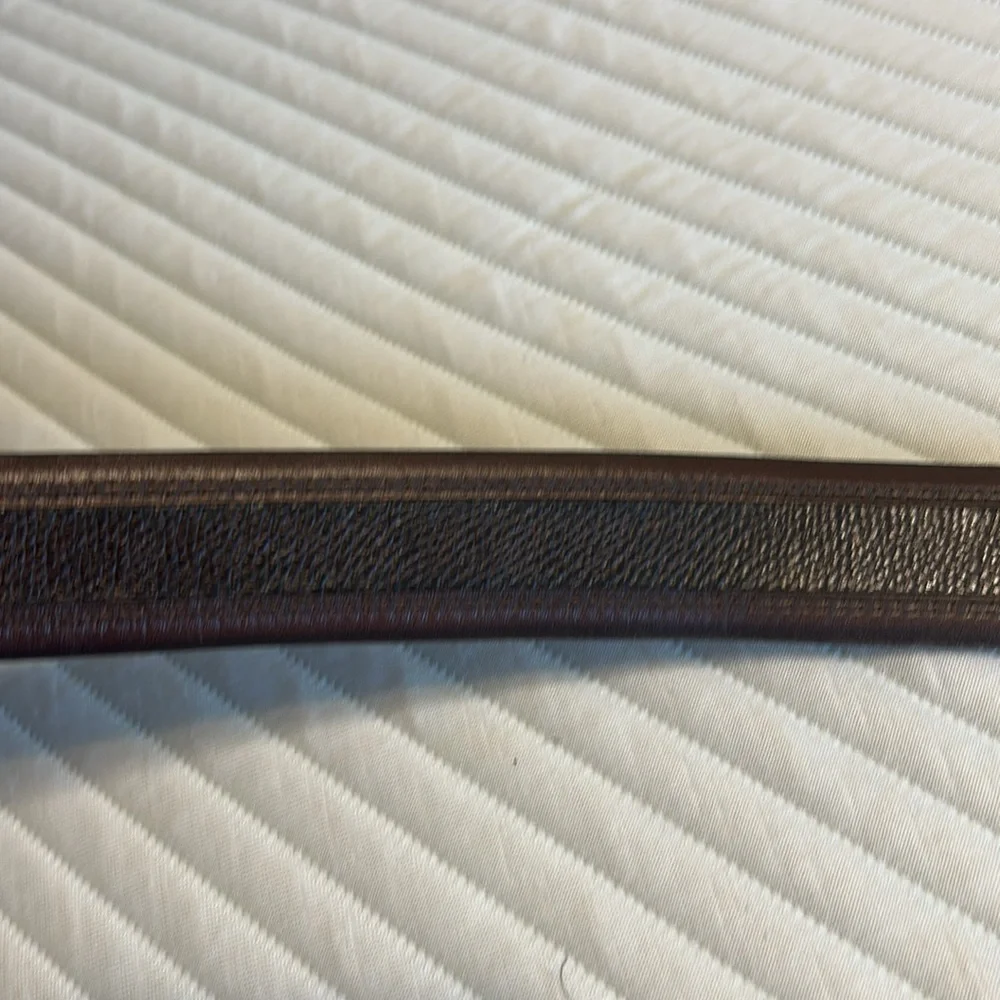 Allen Edmonds Brown Textured Calfskin Belt
